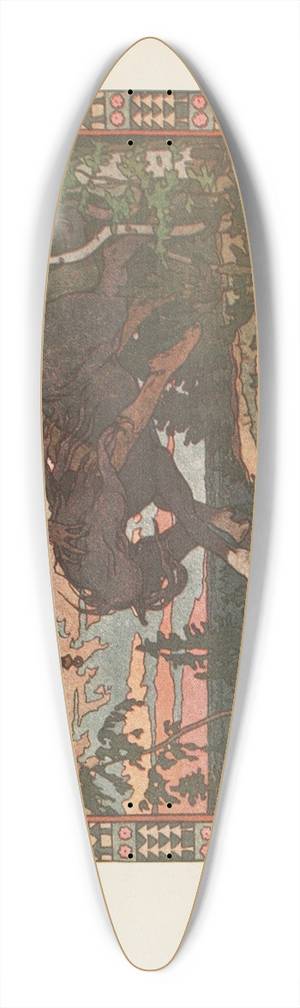 Ivan Bilibin - Kastchey 39.3 inch art pintail longboard deck