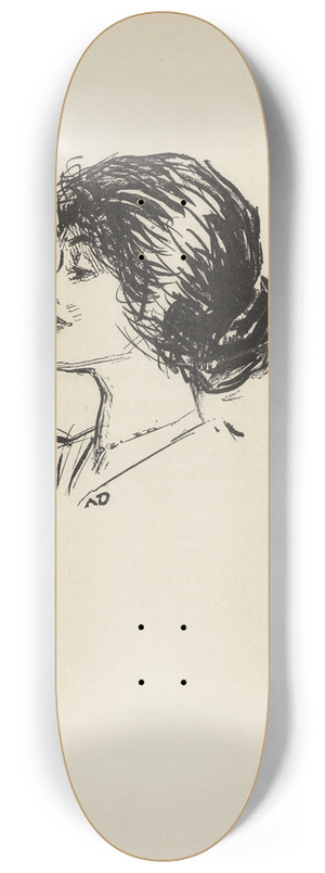 Charles Dana Gibson - Untitled 8.25 inch art skate deck