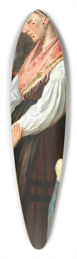 Ivan Grohar - Before the Wedding (Pred Poroko) 39.3 inch art pintail longboard deck