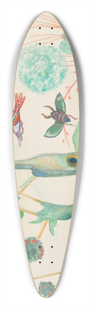 Ivan Ivanec - Baniowy krajobraz 39.3 inch art pintail longboard deck