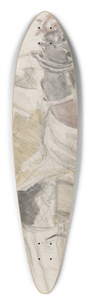 Ivan Ivanec - Dwie zaprzone fury z budami 39.3 inch art pintail longboard deck