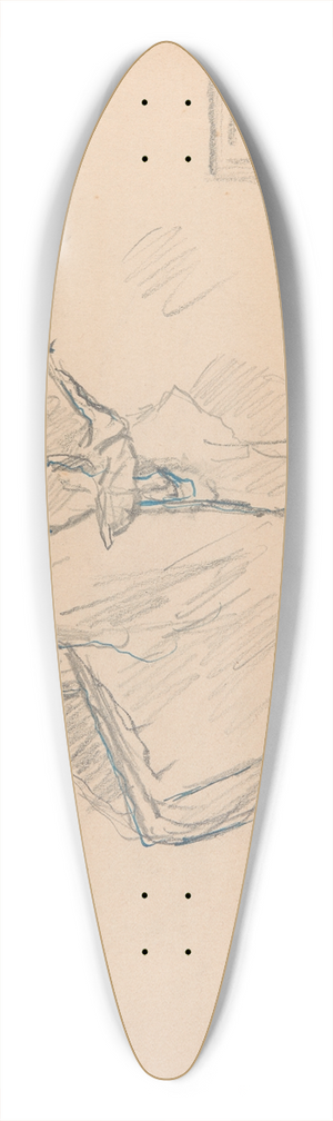 Ivan Ivanec - Kobieta siedzca na krzele we wntrzu z oknem 39.3 inch art pintail longboard deck