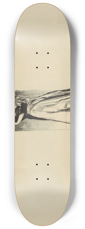 Charles Dana Gibson - Untitled 8.25 inch art skate deck