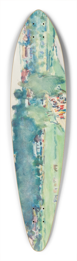 Ivan Ivanec - Pejza wiejski ze sztafaem 39.3 inch art pintail longboard deck