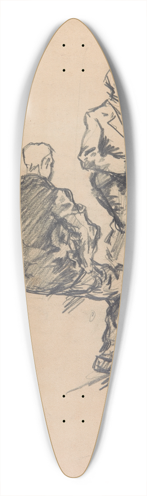 Ivan Ivanec - Studia dwch mczyzn 39.3 inch art pintail longboard deck