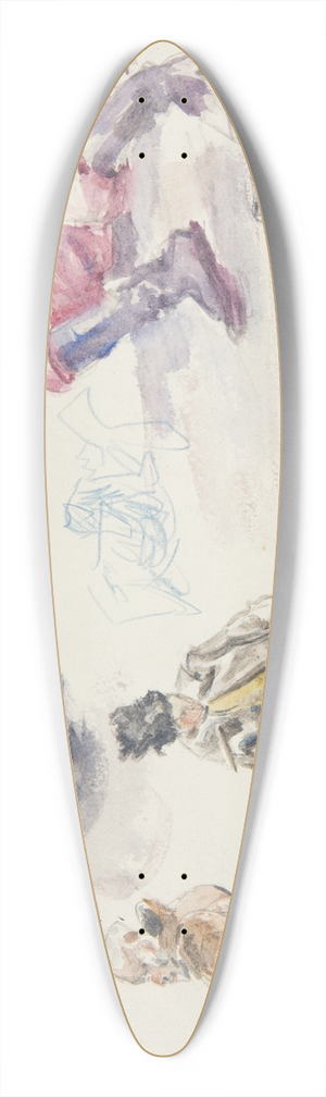 Ivan Ivanec - studia postaci onierzy i studia cia polegych onierzy 39.3 inch art pintail longboard deck