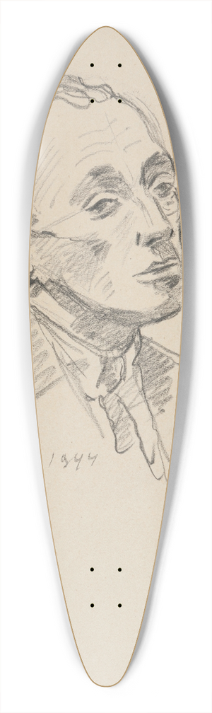 Ivan Ivanec - Studium popiersia mczyzny 39.3 inch art pintail longboard deck