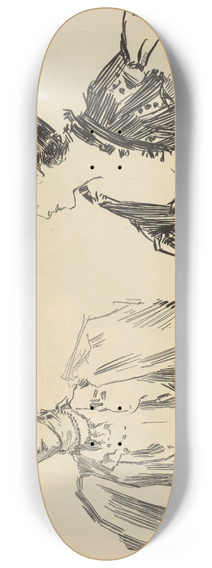 Charles Dana Gibson - Untitled 8.25 inch art skate deck