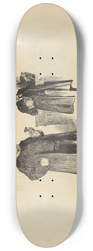 Charles Dana Gibson - Untitled 8.25 inch art skate deck