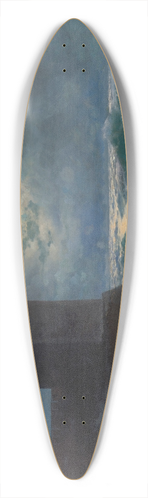 Ivan Konstantinovich Aivazovsky - Genoese towers in the Black Sea 39.3 inch art pintail longboard deck
