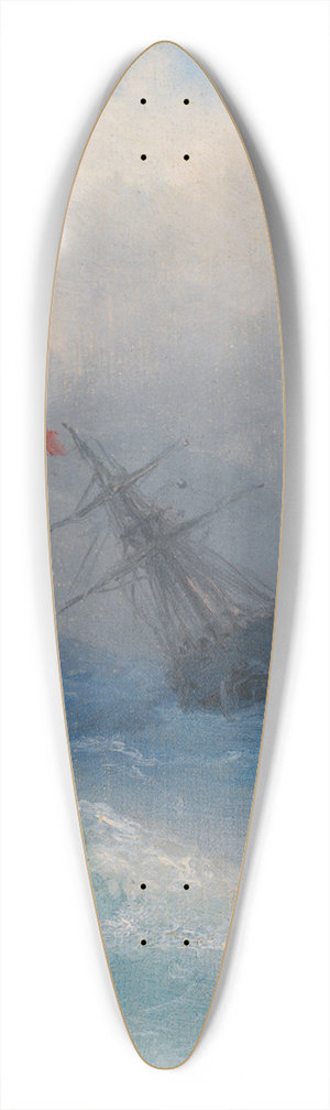 Ivan Konstantinovich Aivazovsky - Shipwreck 39.3 inch art pintail longboard deck