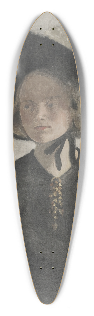 Ivar Arosenius - The Artists Wife, Eva 39.3 inch art pintail longboard deck