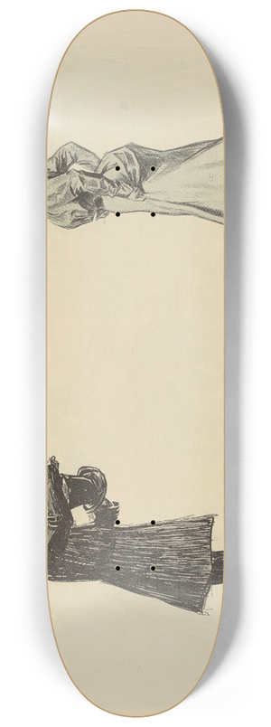 Charles Dana Gibson - Untitled 8.25 inch art skate deck