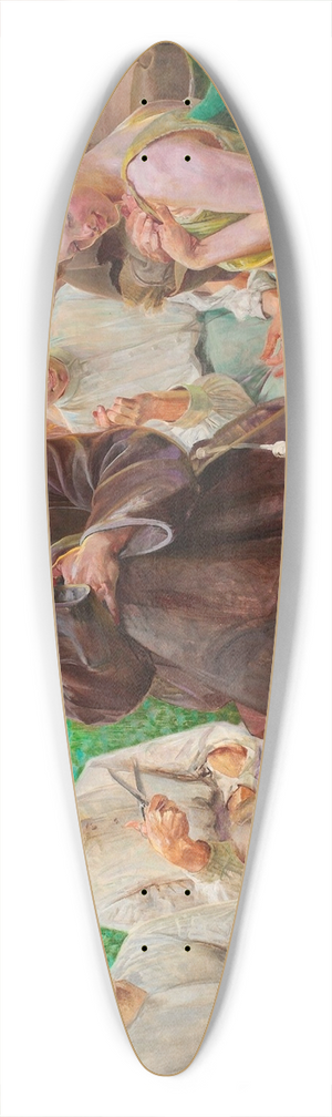 Jacek Malczewski - Saint Francis 39.3 inch art pintail longboard deck