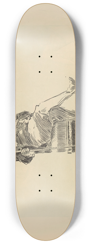 Charles Dana Gibson - Untitled 8.25 inch art skate deck