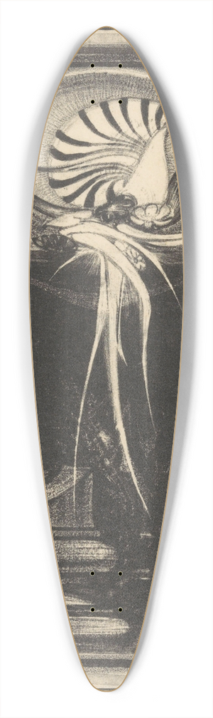 Jac Jongert - Het offer 39.3 inch art pintail longboard deck