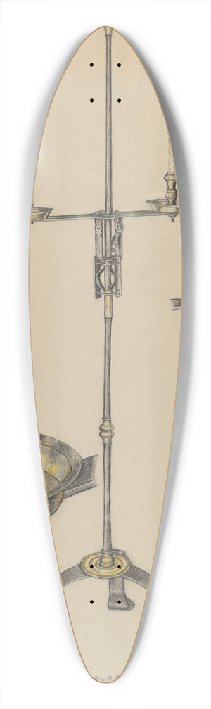 Jack Staloff - Candlestand 39.3 inch art pintail longboard deck
