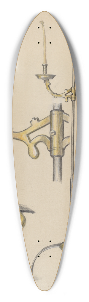 Jack Staloff - Candlestand 39.3 inch art pintail longboard deck