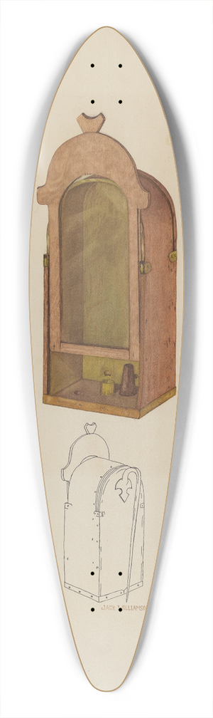 Jack Williamson - Candle Lantern 39.3 inch art pintail longboard deck
