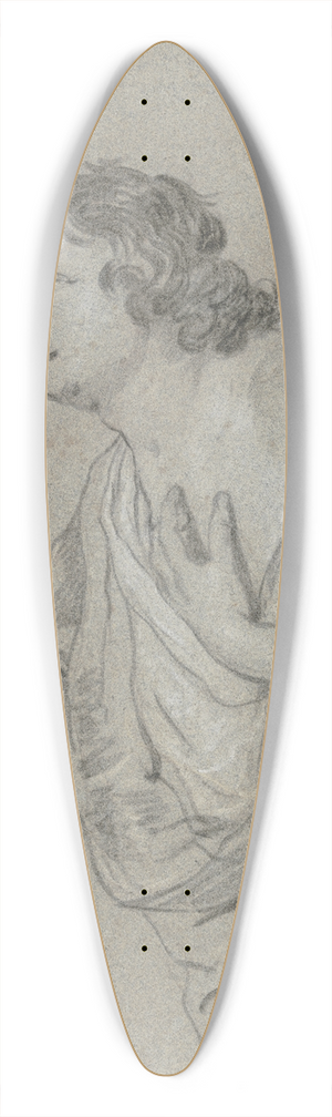 Jacob Adriaensz Backer - Young man, looking up 39.3 inch art pintail longboard deck