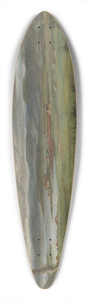 Jacob Coning - Landscape 39.3 inch art pintail longboard deck