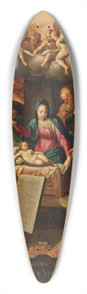 Jacob De Backer - The Adoration of the Shepherds 39.3 inch art pintail longboard deck