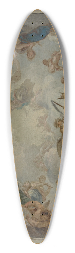 Jacob de Wit - Allegory of the Arts 39.3 inch art pintail longboard deck