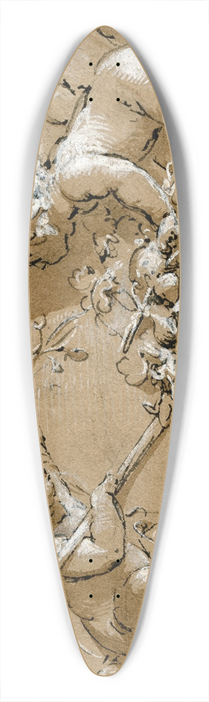 Jacob de Wit - Allegory of the harvest 39.3 inch art pintail longboard deck