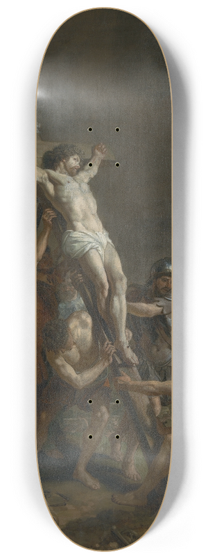 Adriaen Backer - Raising of the Cross 8.25 inch art skate deck Adriaen Backer - Raising of the Cross 8.25 inch art skate deck