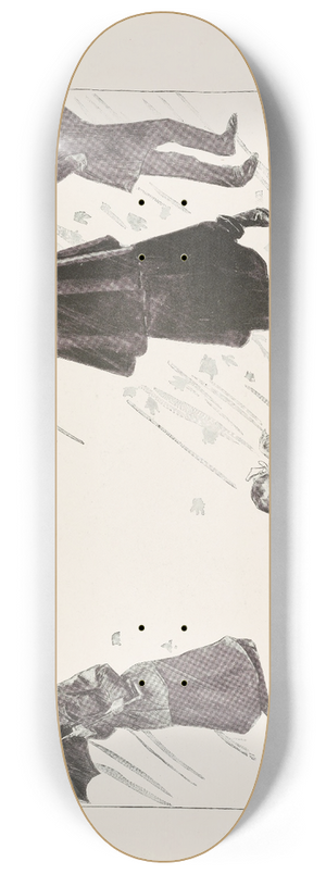 Charles Dana Gibson - Vacation is over 8.25 inch art skate deck