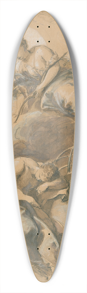 Jacob de Wit - Diana spying on Endymion 39.3 inch art pintail longboard deck