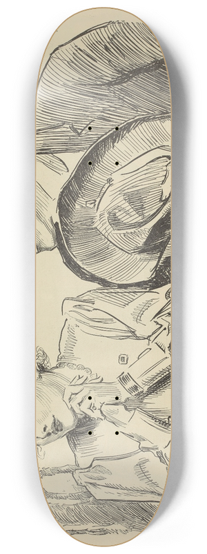 Charles Dana Gibson - Vacation time 8.25 inch art skate deck