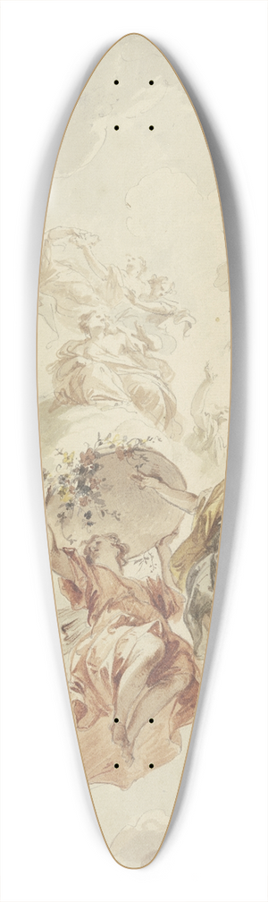 Jacob de Wit - Flora and Zephyr 39.3 inch art pintail longboard deck