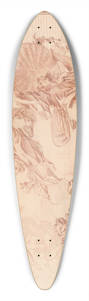 Jacob de Wit - Flora and Zephyr 39.3 inch art pintail longboard deck