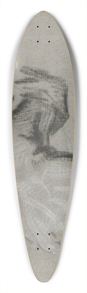 Jacob de Wit - Gesloten hand 39.3 inch art pintail longboard deck