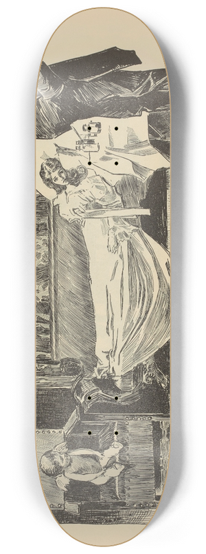 Charles Dana Gibson - When doctors disagree 8.25 inch art skate deck