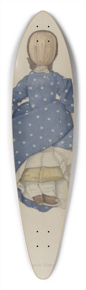 Jacob Gielens - Corn Husk Doll 39.3 inch art pintail longboard deck