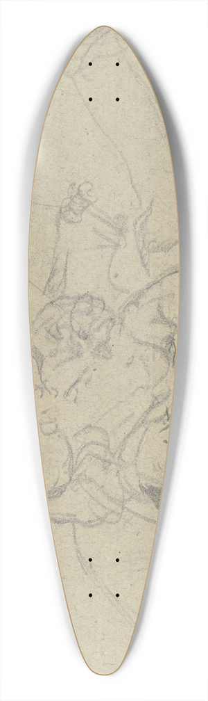 Jacob Happ - Toddler 39.3 inch art pintail longboard deck