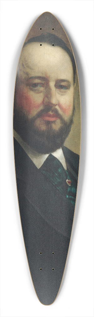 Jacob Hart Lazarus - Joseph W. Drexel 39.3 inch art pintail longboard deck Jacob Hart Lazarus - Joseph W. Drexel 39.3 inch art pintail longboard deck