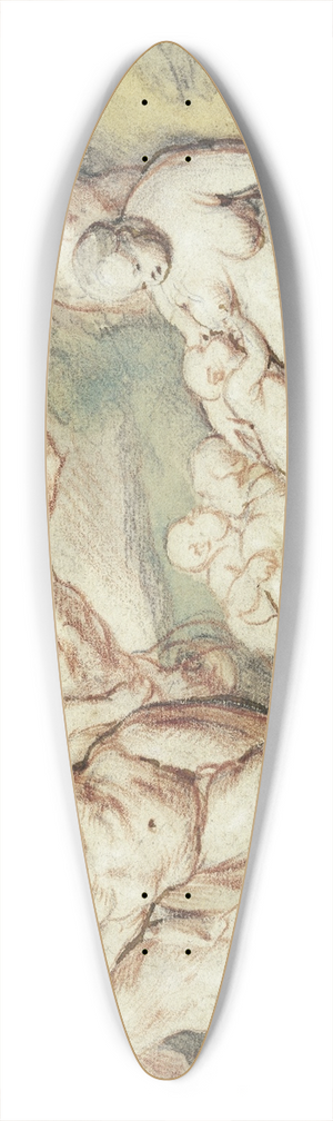 Jacob Jordaens - Bachanalia 39.3 inch art pintail longboard deck