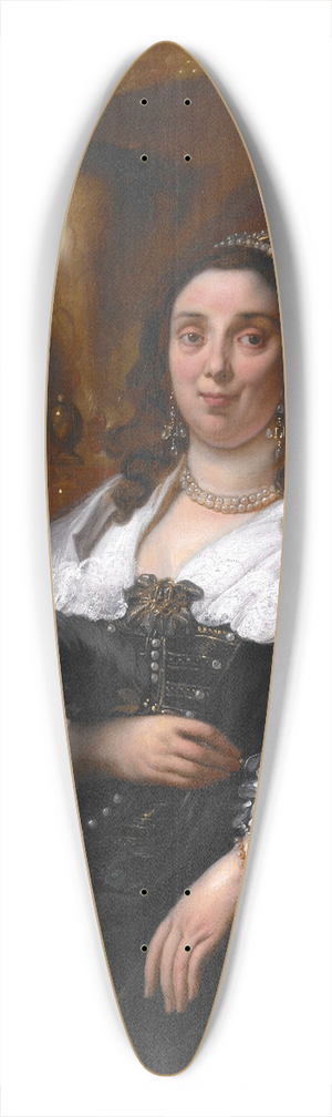 Jacob Jordaens - Portrait of a Lady 39.3 inch art pintail longboard deck