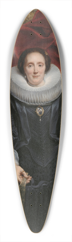 Jacob Jordaens - Portrait of Catharina Behaghel 39.3 inch art pintail longboard deck