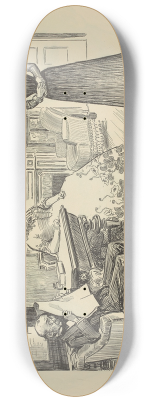 Charles Dana Gibson - Why she didnt get the place 8.25 inch art skate deck Charles Dana Gibson - Why she didnt get the place 8.25 inch art skate deck