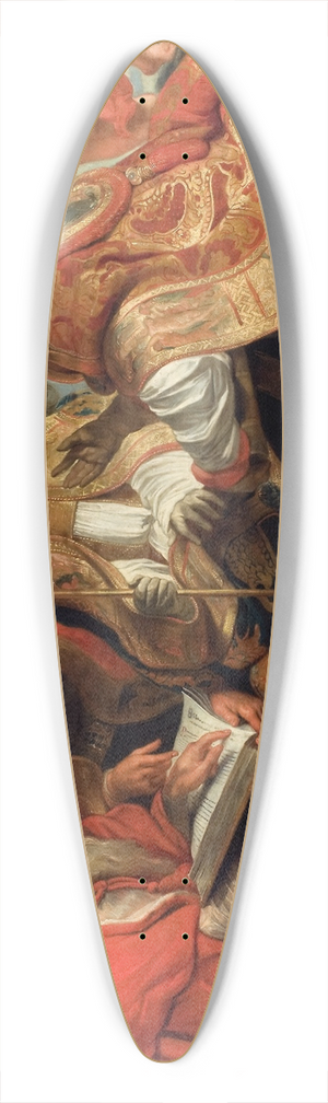 Jacob Jordaens - The Four Fathers of the Latin Church 39.3 inch art pintail longboard deck