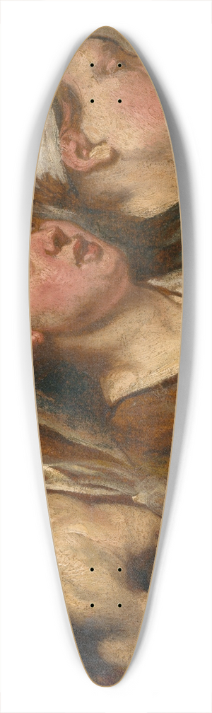 Jacob Jordaens - Two Female Heads and Torso of a Warrior 39.3 inch art pintail longboard deck