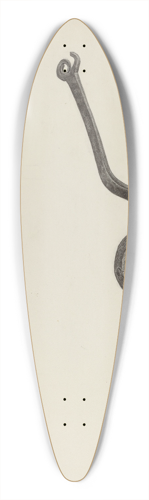 Jacob Lipkin - Flat Iron Holder 39.3 inch art pintail longboard deck