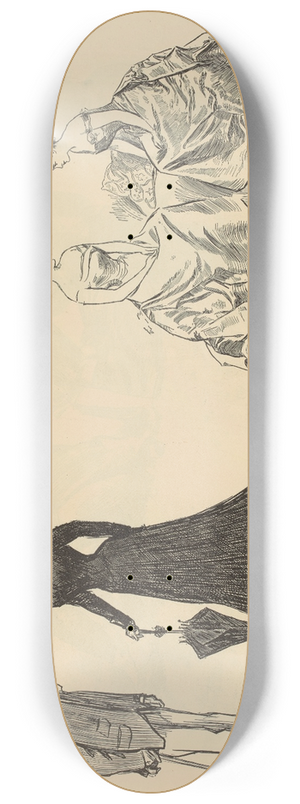 Charles Dana Gibson - Young Widow; how long should i wear mourning 8.25 inch art skate deck