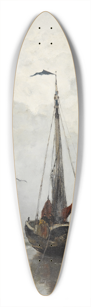 Jacob Maris - Fishing boat 39.3 inch art pintail longboard deck