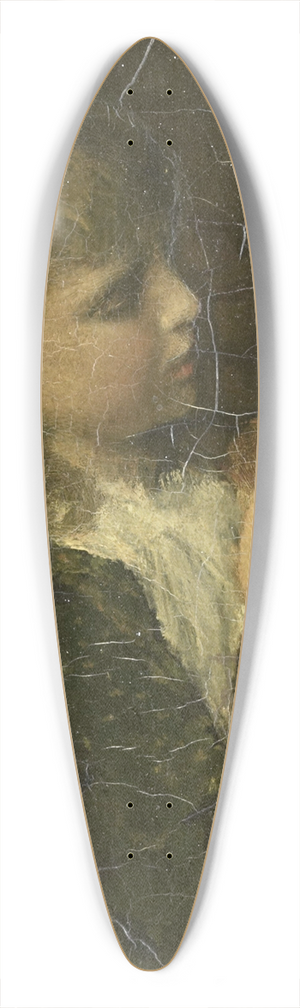 Jacob Maris - Girl with a Peacock Feather 39.3 inch art pintail longboard deck Jacob Maris - Girl with a Peacock Feather 39.3 inch art pintail longboard deck