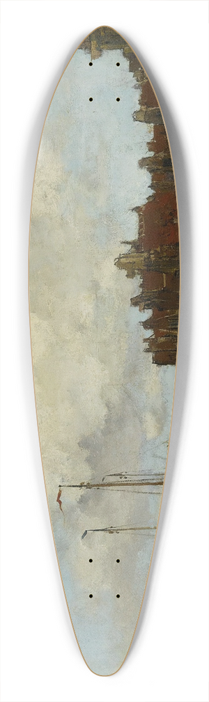 Jacob Maris - On The Amstel 39.3 inch art pintail longboard deck